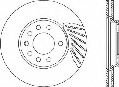 OPEN PARTS bdr180820 -  Тормозной диск